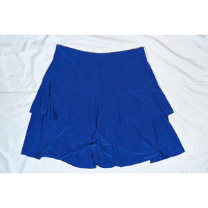 Tango Mango Blue Athletic Skort Women’s Medium Tiered Ruffle Tennis Golf Skirt
